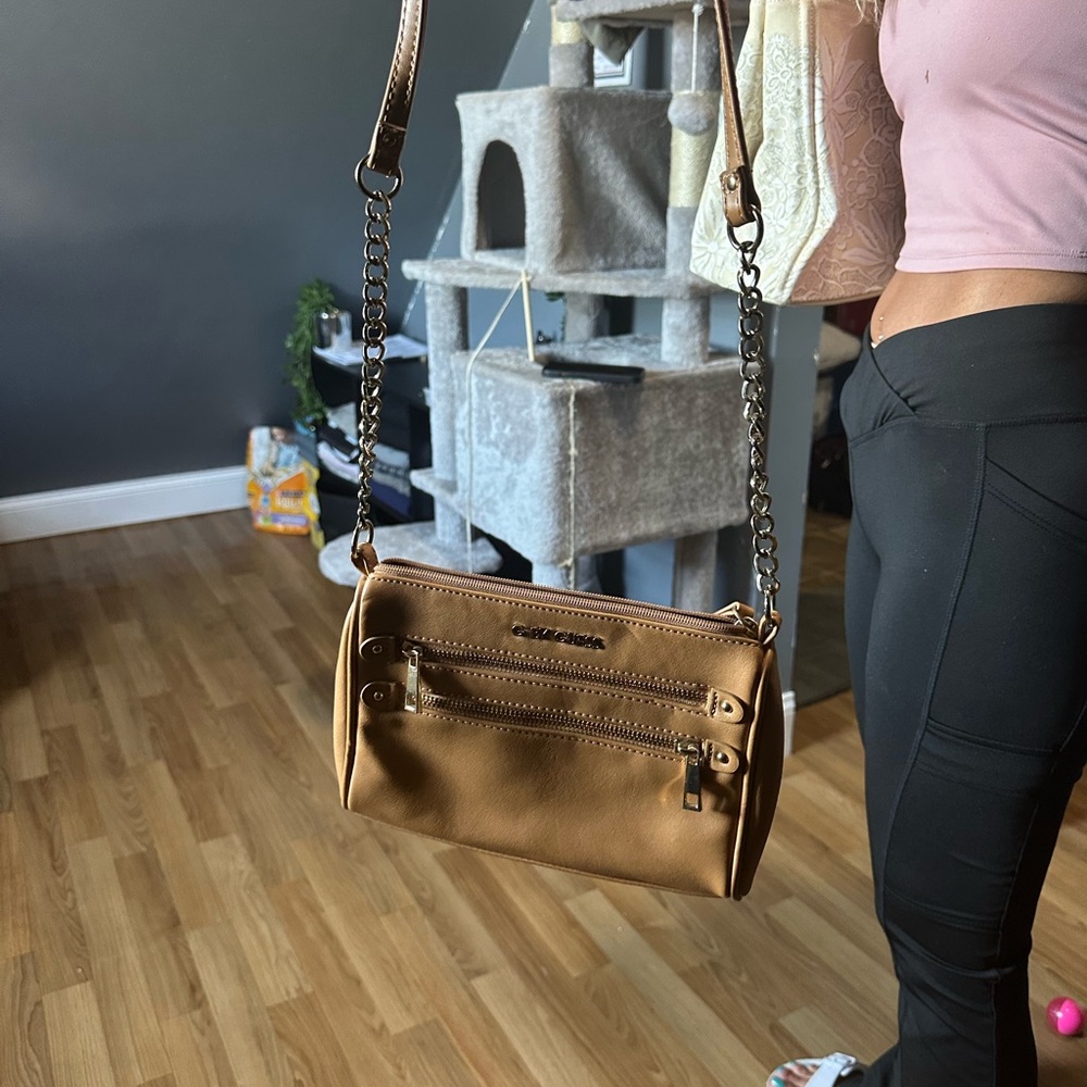G by Guess Tan Crossbody Bag